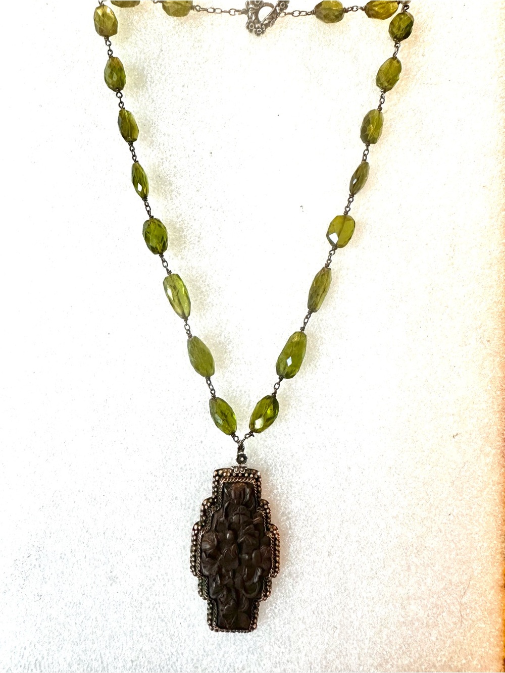 Vesuviatite gemstone Necklace by Sage Machado Jewelry